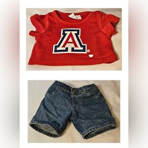 Build-A-Bear Collegiate U of A t-shirt paired with shorts